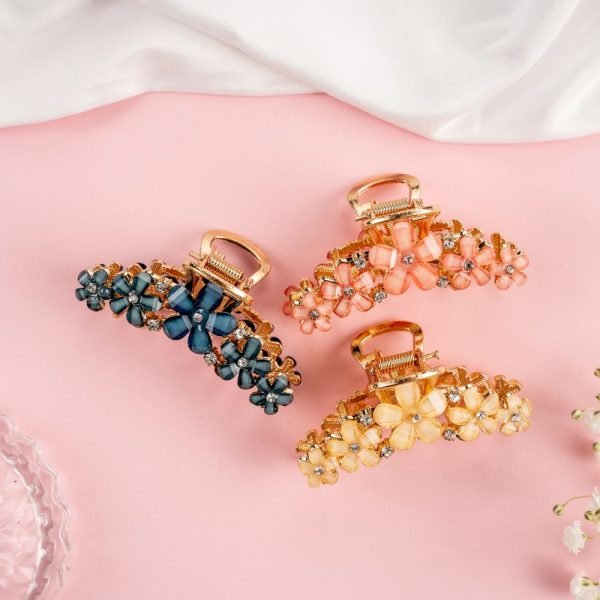 Cute HairClip in differents colors, pink, blue and orange