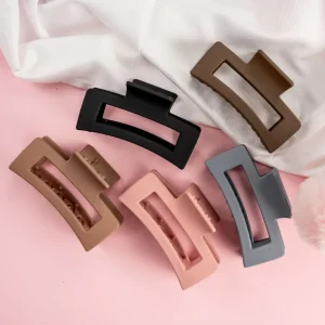 Matte HairClaw in differents colors, pink, black, brown, blue