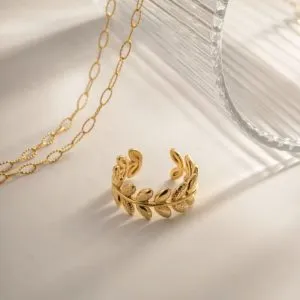 Ring Stainless Steel Mila Ring in Gold Plated