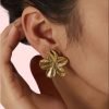 Stainless Steel Talia Earrings in 18k gold