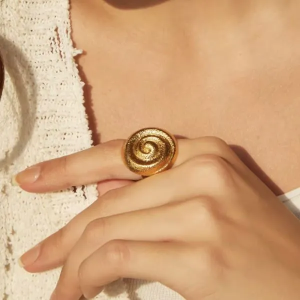 Jewellery 18k Gold Ring 18k Gold Plated Riley Ring