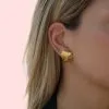 Cora Earrings Model for a chic, contemporary look. Stainless Steel Cora Earrings Model