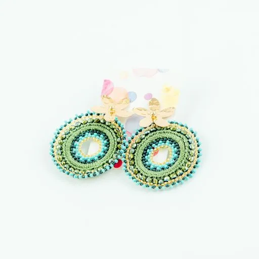 Earring lucy in green